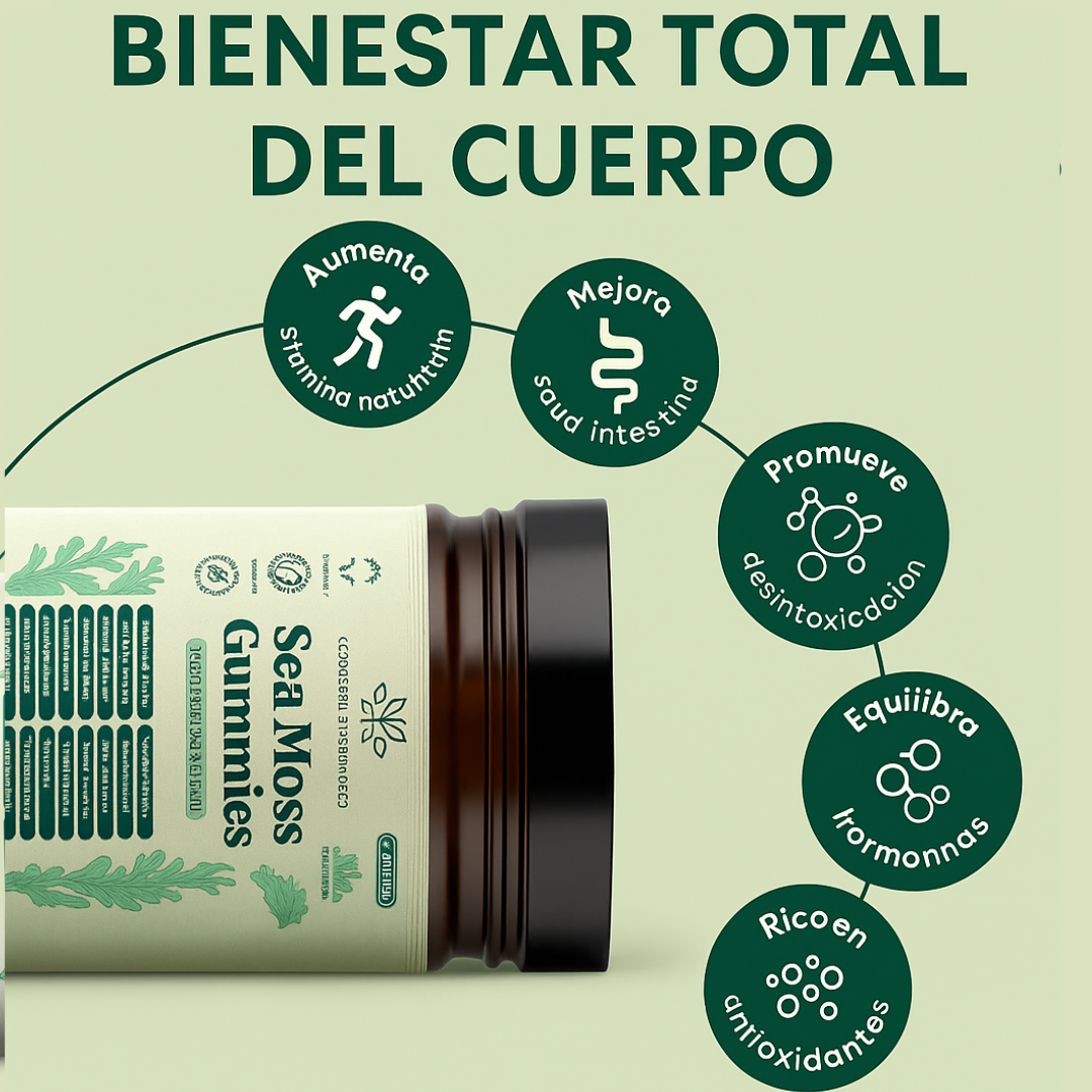 Gomitas 16 en 1 Sea Moss | Inmunidad, Fuerza y Vitalidad Natural