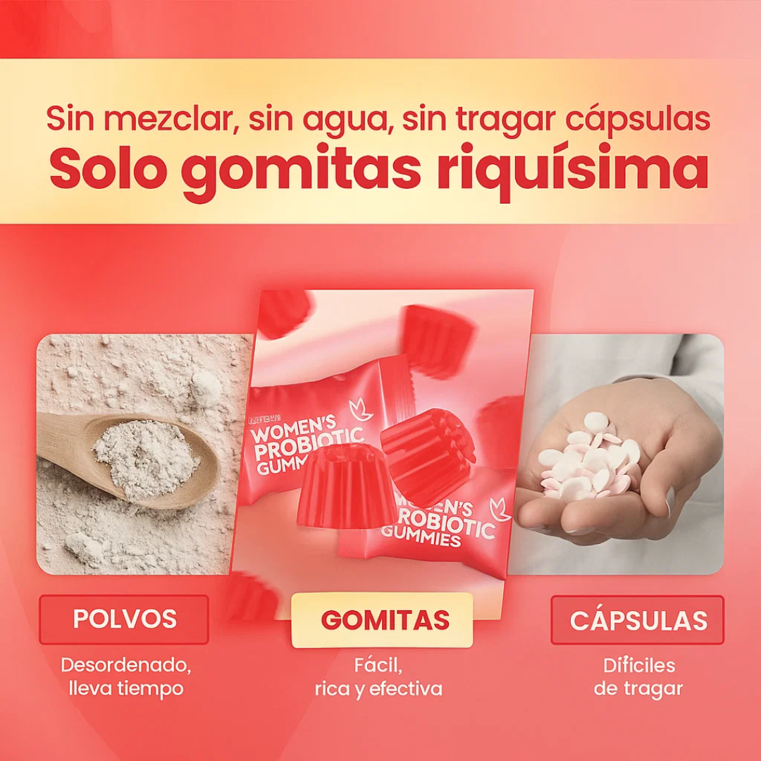 Gomitas probióticas de arándano | Equilibrio íntimo, bienestar total
