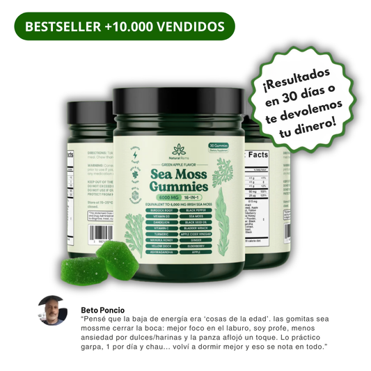 Gomitas 16 en 1 Sea Moss | Inmunidad, Fuerza y Vitalidad Natural